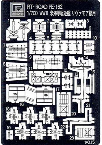 ピットロード(PIT-ROAD) Pitroad PE162 1/700 US Navy Destroyer Livermore Class Etched Parts