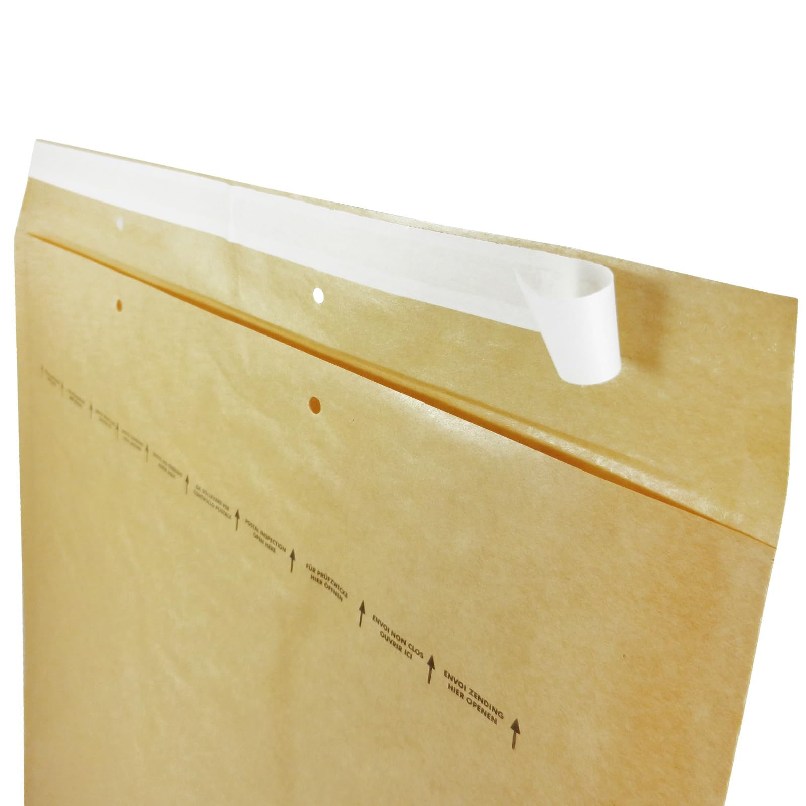 versando 200 sobres acolchados K10, dimensiones interiores 350 x 470 mm, dimensiones exteriores 370 x 480 mm, color marrón/amarillo dorado para DIN C3