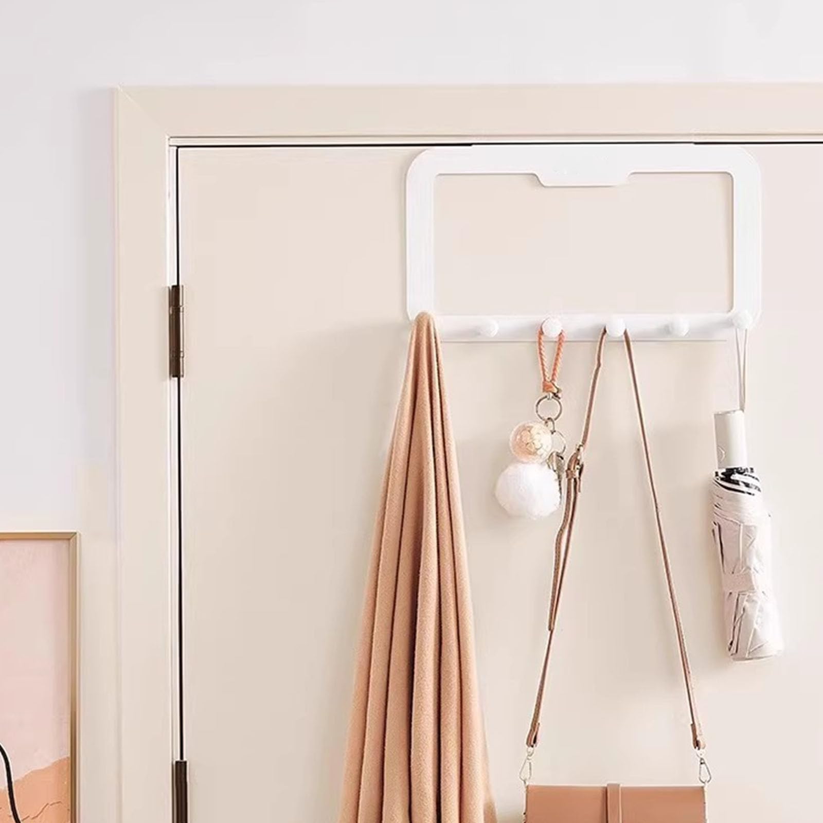 PANGBOER Gancho adhesivo resistente para puerta, colgador multifuncional para colgar ropa, toallas y sombreros en cualquier habitación, gancho para decoración del hogar