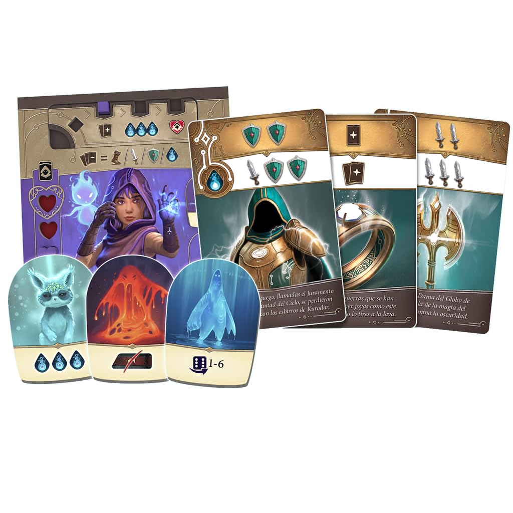 Asmodee Dungeon Legends, Juego de Mesa de Campaña y Estrategia