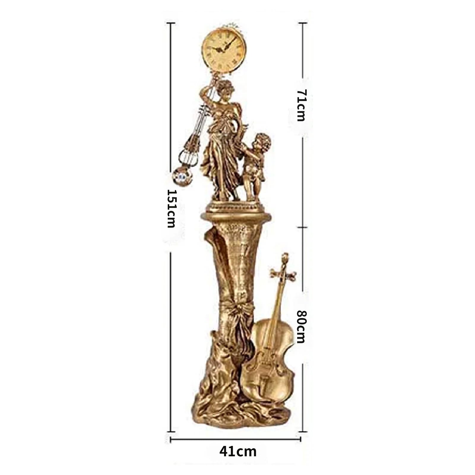 Decorativo Reloj de suelo estilo europeo musical pie para la oficina