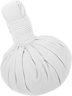 BEBEMOKO Bola De Masaje De Moxibustión Para Compresas Calientes Bola De Masaje Pequeña Portátil Para Spa y Relajación Color Blanco Grande Material De Suave
