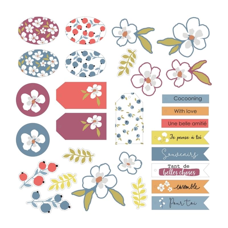 Die Cut Artemio - Couleurs nature - 65 pcs