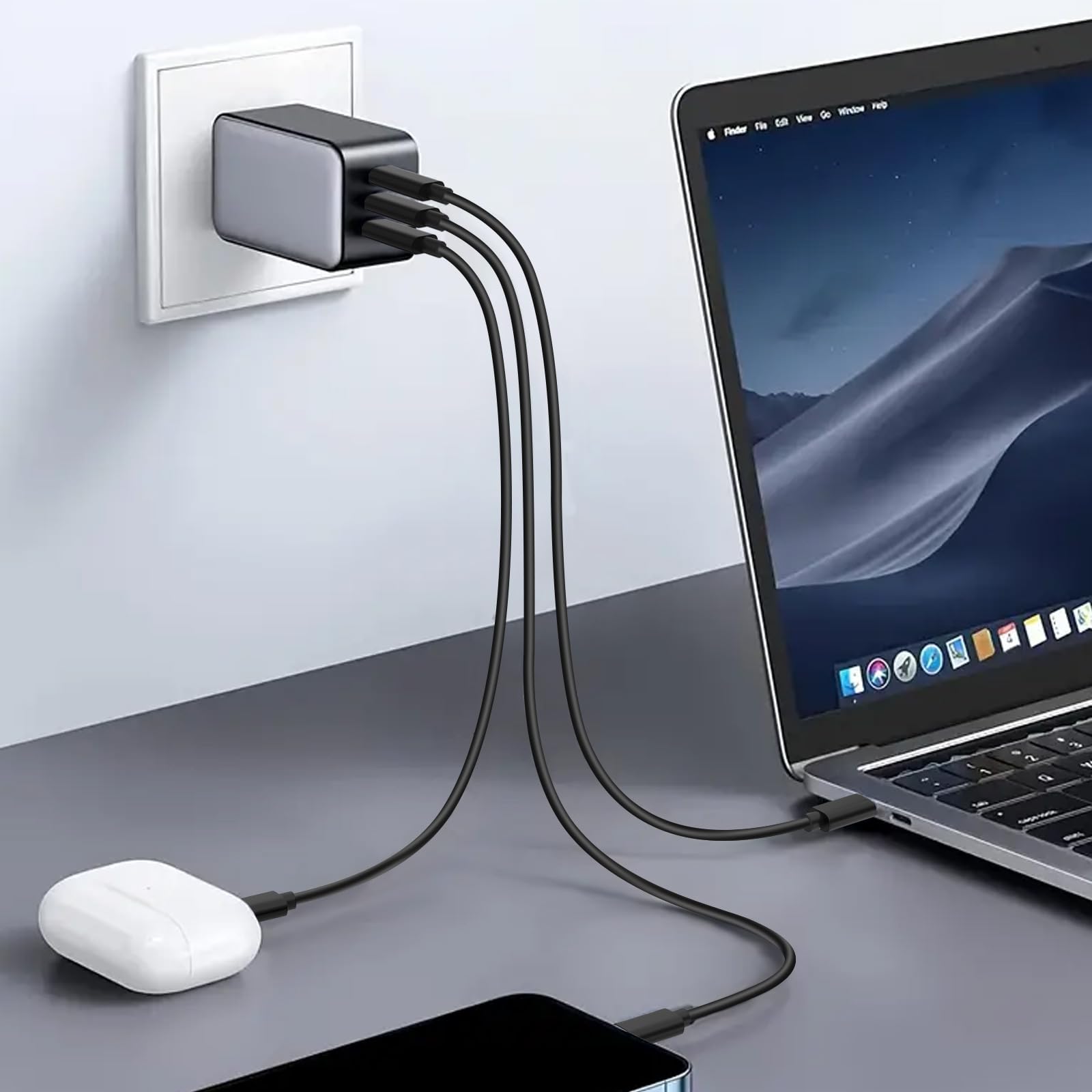 weishan Confezione da 30 cavi di ricarica USB C, confezione multipla da 20 W, da USB a tipo C, USB 2.0 per telefoni e tablet, 1 m