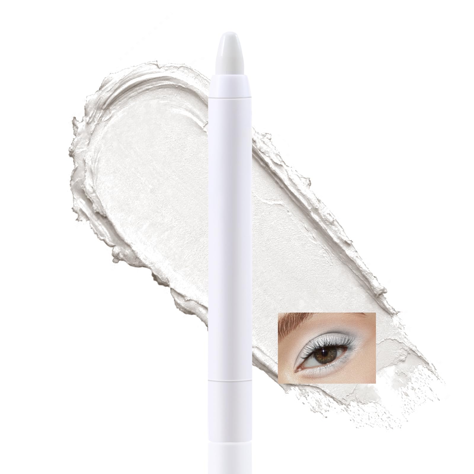 Boobeen Glitter Eyeshadow Stick, Resaltador de Ojos en Crema Resistente al Agua, Iluminador de Ojos para Maquillaje de Ojos Brillante y Mate, Larga Duración