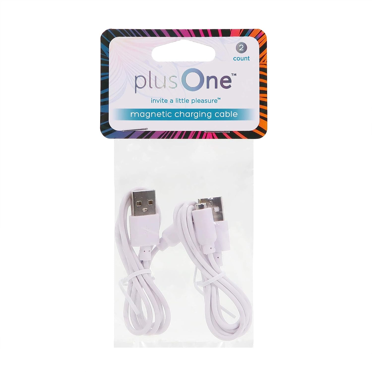 plusOne Magnetic Charging Cables, USB Charger, Durable Replacement DC Charging Cables, USB Adapter Cord, DC Power Cable, Plug Charging Cord, 2 Count