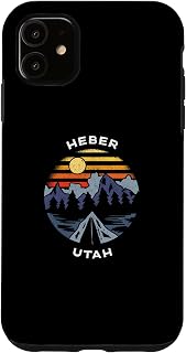 iPhone 11 Heber Utah Mountains Forest Camping Vacation Souvenir Case