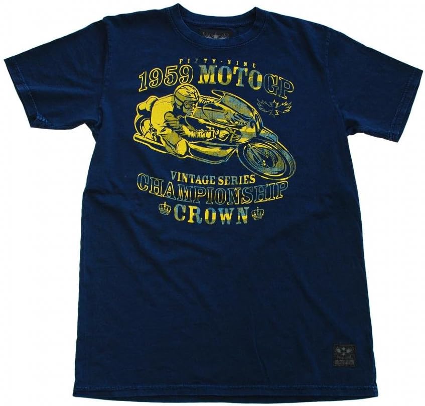 Wicked Quick Moto GP Tee-Vintage Navy-M