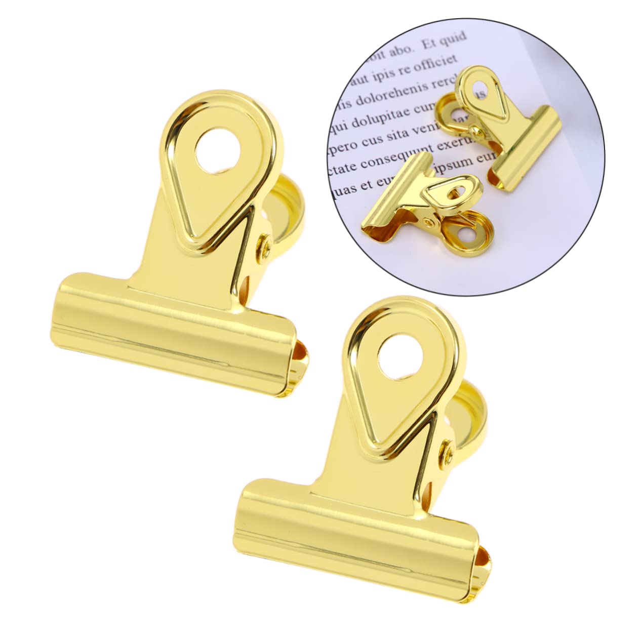 Operitacx 45pezzi Clip Metallo Con Cerniera Per Carta Fermagli Rame Per Ufficio e Casa Design Elegante e Resistente e Opaco