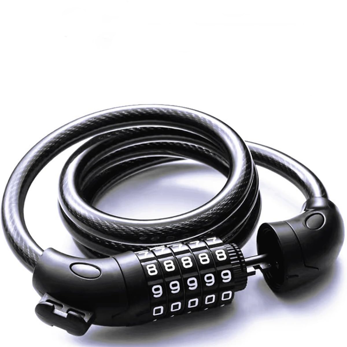 QIALAI 1 Bicycle combinationlock + lockframe, Alloy Chain Lock, Lightweight Anti-Theft Lock, Suitable for Anti-Theft Locking scenarios of Bicycles, Electric Bikes and Other Vehicles.