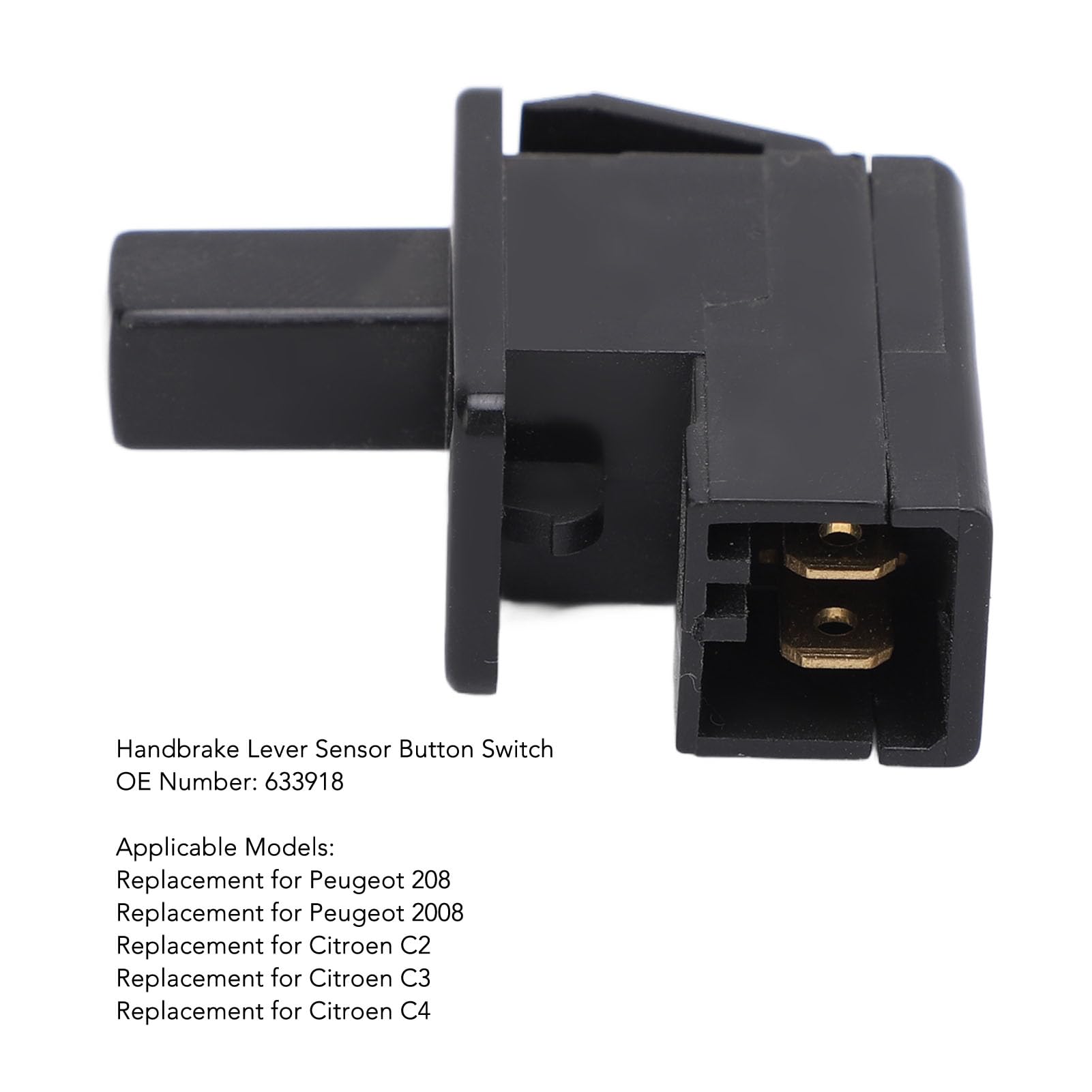 Interruptor Del Freno De Mano 633918 Compatible Con C2 C3 C4 208 2008 Sensor De Palanca De Freno De Mano Duradero Y De Fácil Instalación