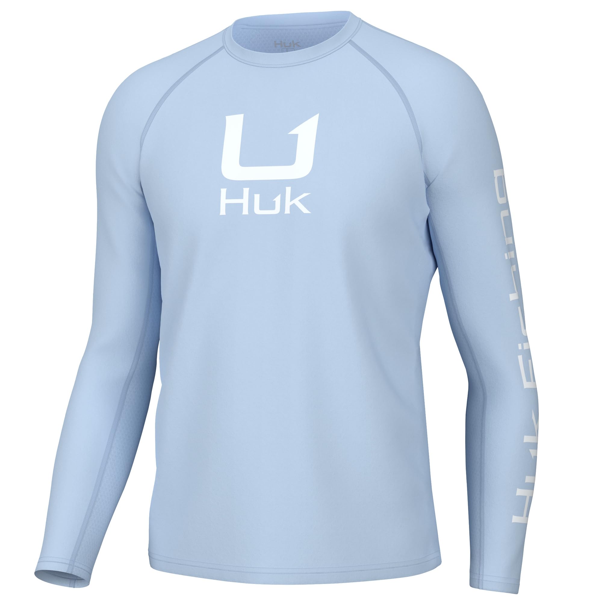 HUK Mens Icon X Crew Shirt, Long-Sleeve Performance Fishing Shirt