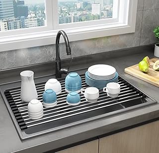 Ahyuan Roll up Dish Drying Rack Over The Sink...,
