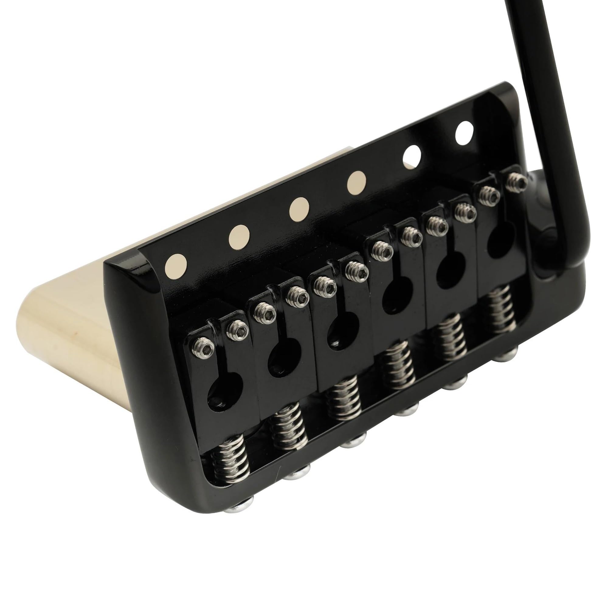 Professionale Ponte Per Chitarra Ponte Tremolo A 6 Viti In Ottone Massiccio Da 52,5 Mm Per Parti Di Ricambio Chitarra Elettrica(Black)