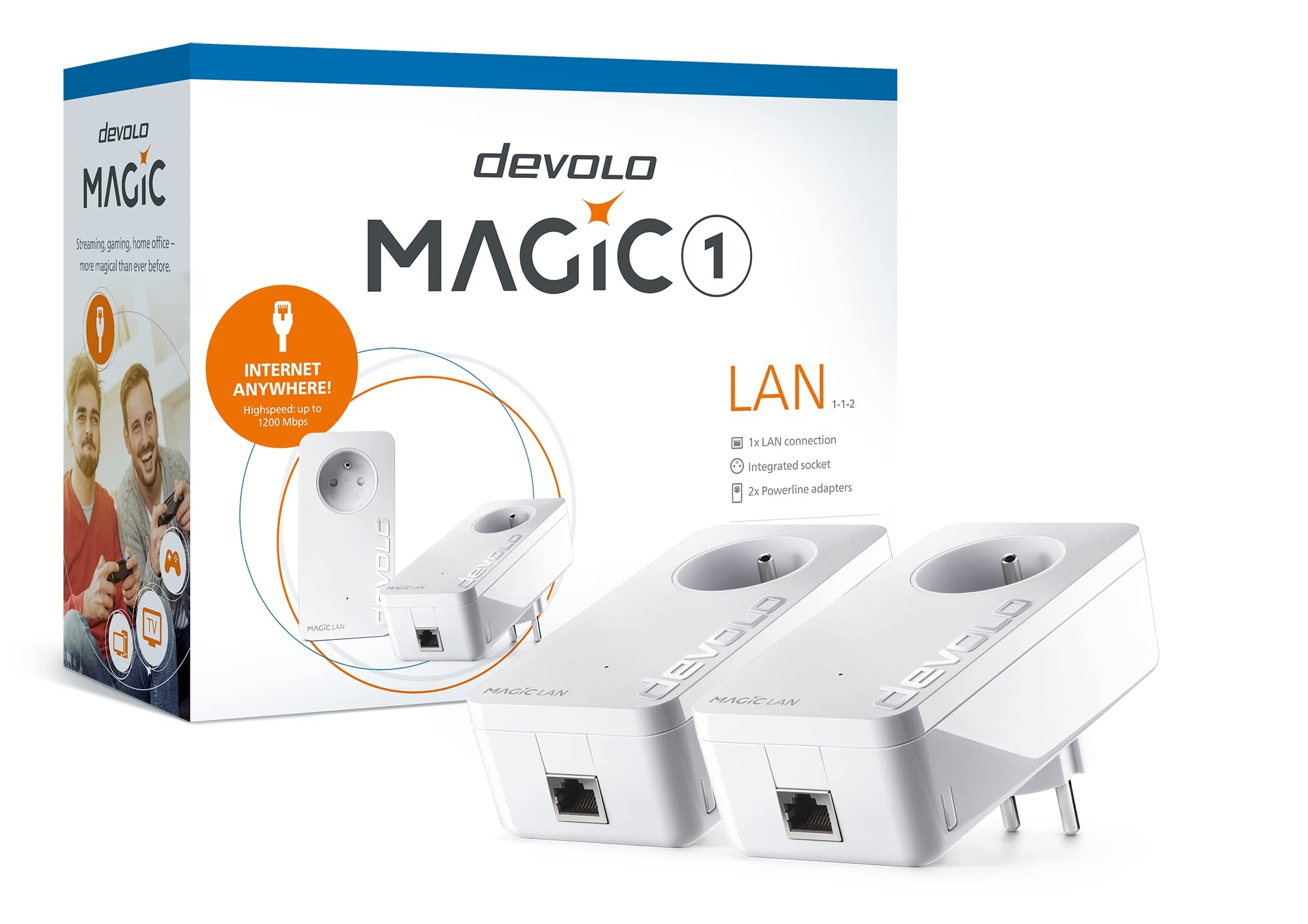 Devolo Magic 1 LAN 1200 Mbit/s Ethernet/LAN Blanc 2 pièce(s)