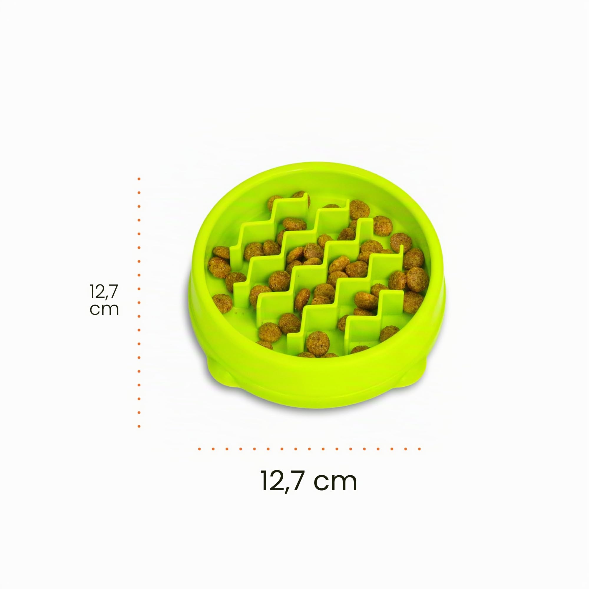 Petstages Kitty Slow Feeder Ciotola anti ingozzamento per gatti Verde