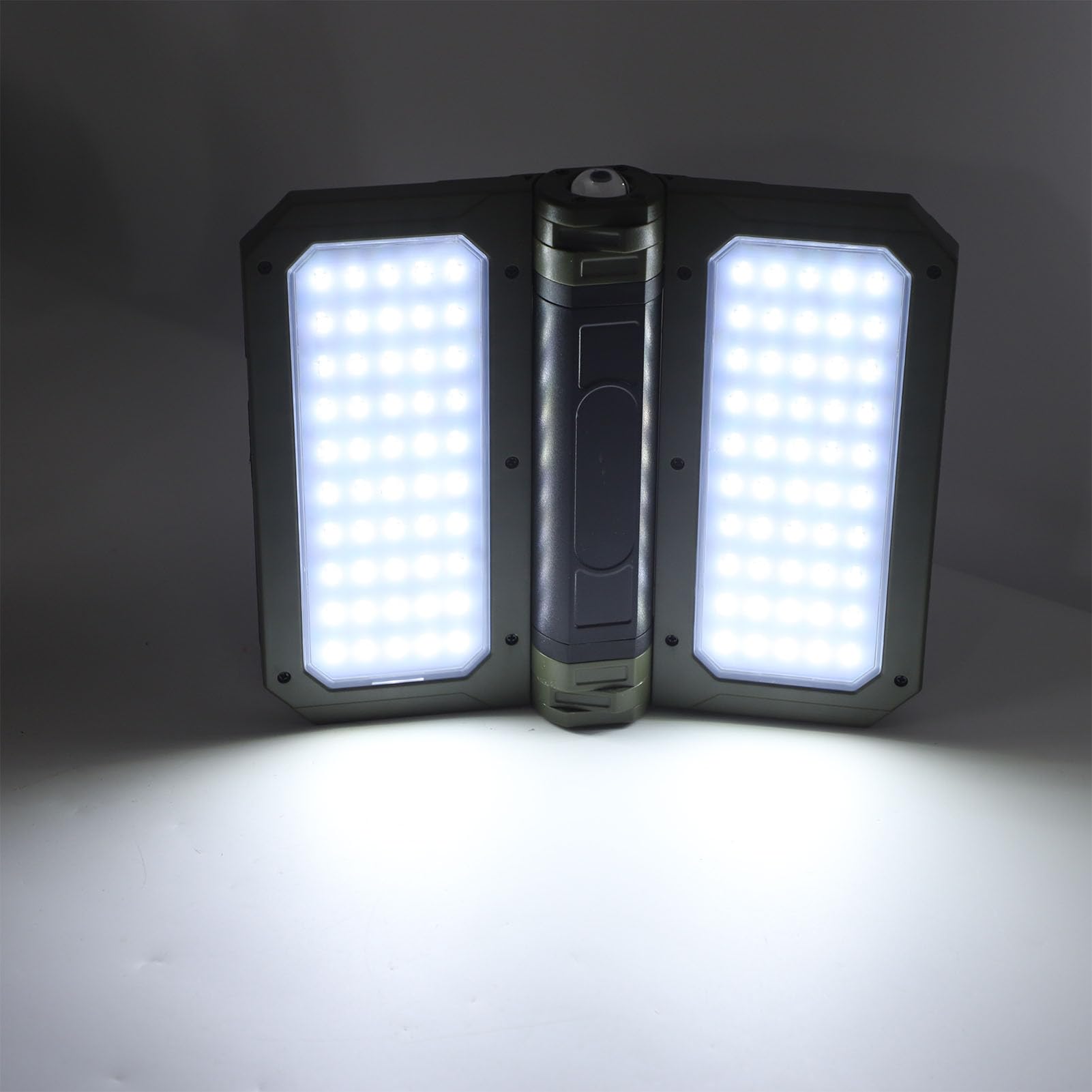 Lampada Solare LED Ad Alta Luminosità, Lanterna Pieghevole a Doppio Lato