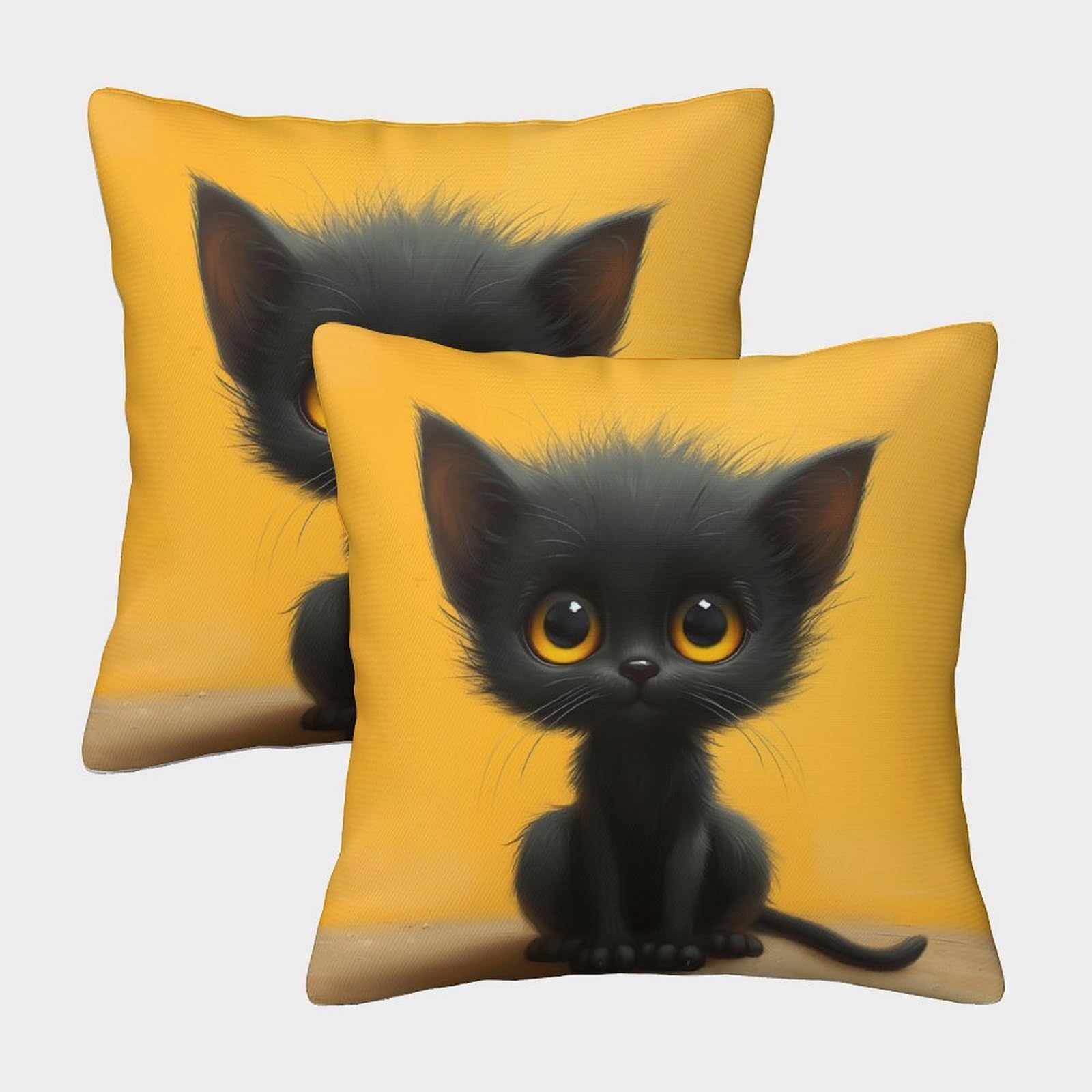 Nraopevvd Style-6 Persian Cat Cushion Cover Set Of 2 Decorative Machine Washable Pillowcases Square Pillow Cases With Invisible Zipper Cushion Covers For Living Room Sofa Couch Bed Throw Pillow Case 50X50cm