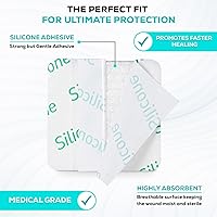 Vista 6 de MedVance TM Silicone - Apósito absorbente de espuma adhesiva de silicona, 2 x 2 pulgadas, caja de 5 apósitos