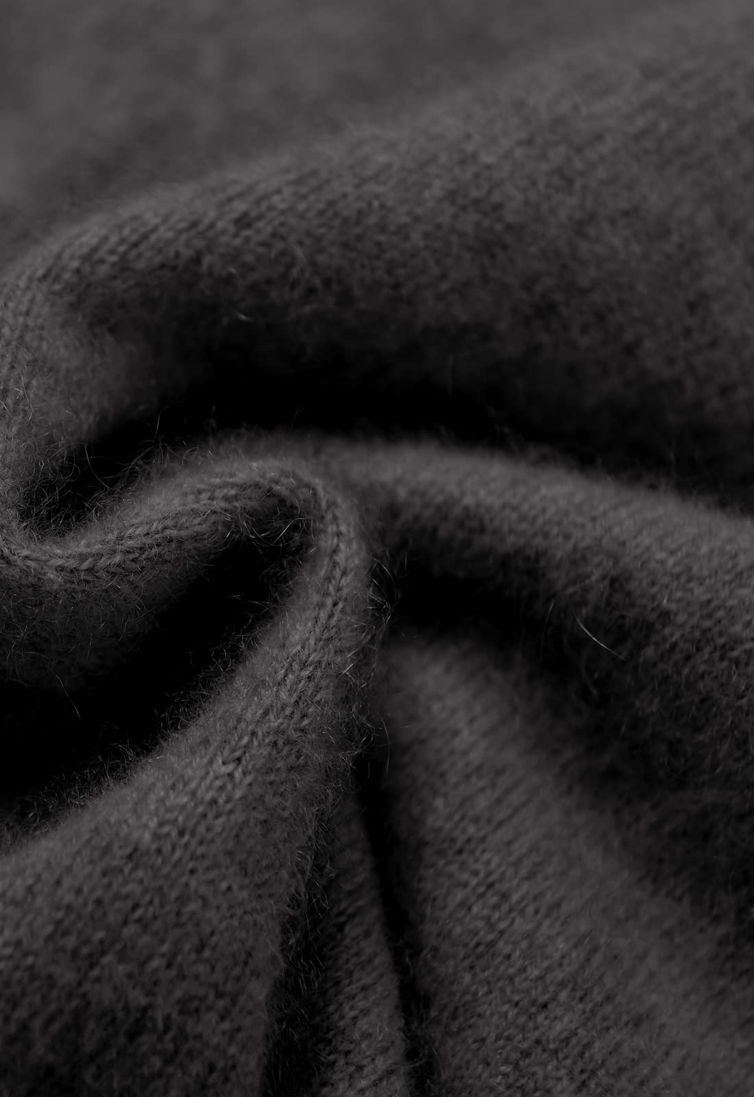 ZHILI Herren 100 Kaschmir Winter Langarm Bequemer V-Ausschnitt Pullover Herren