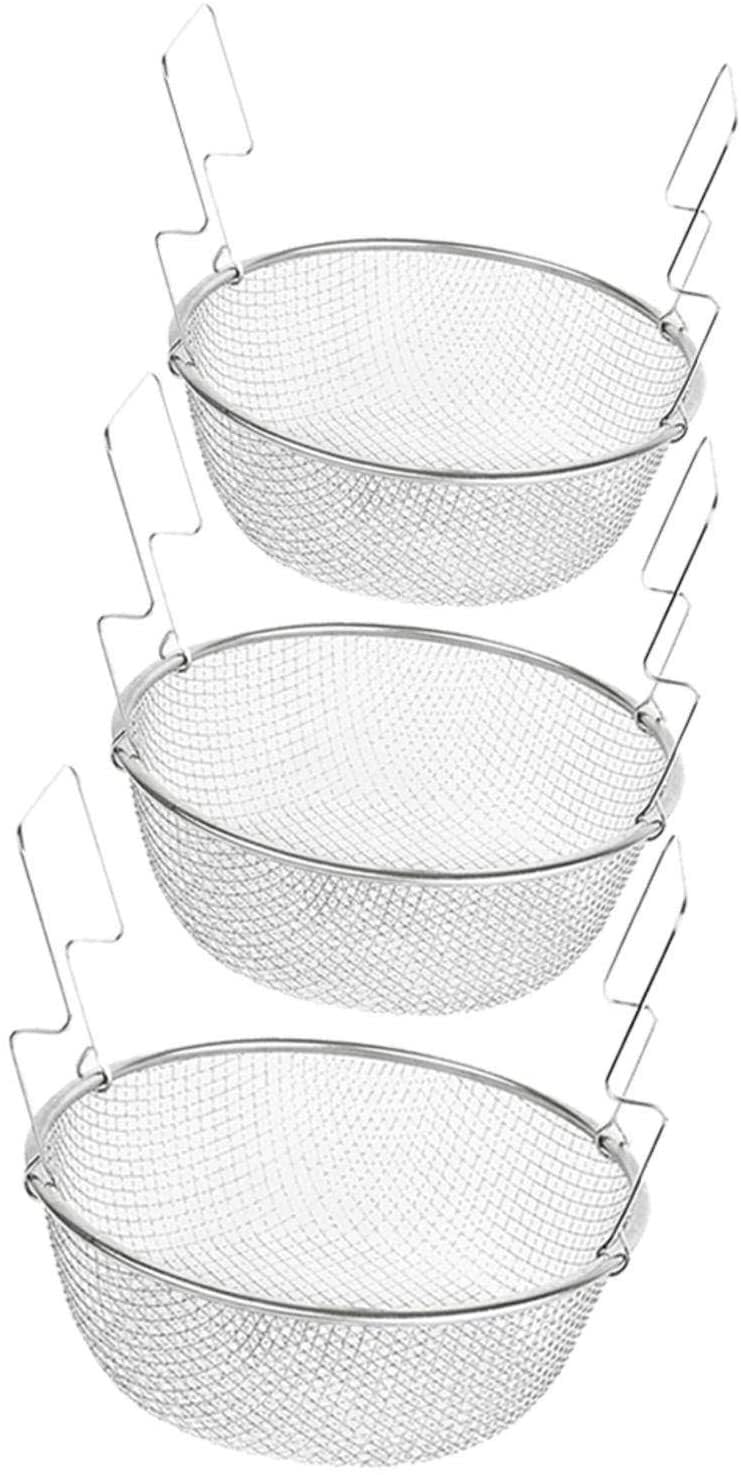 Sitko Kuchenne Durszlak Sitka Do Żywności Drobna Siatka Kuchenny Kosz Do Smażenia Sito Kuchenny Durszlak Sito Metalowe Trwałe Łyżka Do Odcedzania(23cm)