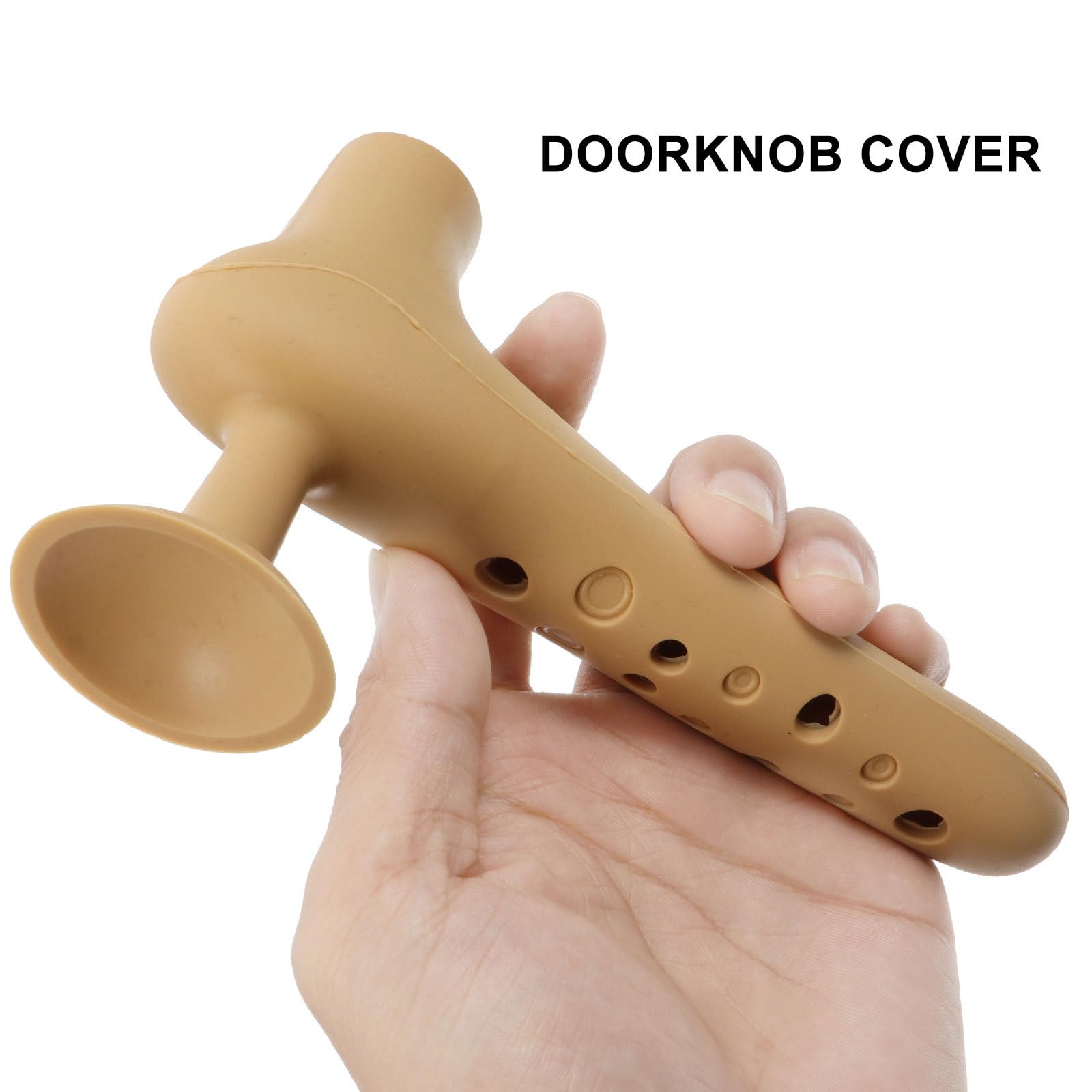 1Pc Silicone Door Knob Cover with Suction Cup Anti-Collision Protection for Child Safety Quiet Door Handle Cushion for Home Use - Image 3