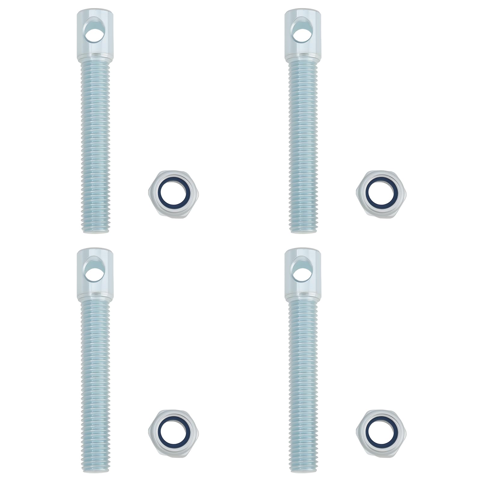 LT Easiyl 4pcs M12 Trailer Bolt On Lynch Pin Tabs Length 90mm P1107 Compatible with Williams Flat Bed Trailers 8mm Diameter Lynch Pins