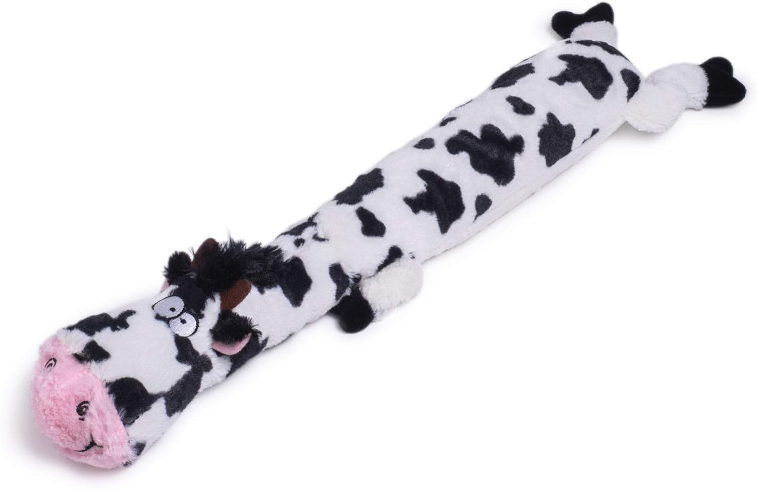 Petface Farmyard Buddies Lazy Moo Plush Dog Toy