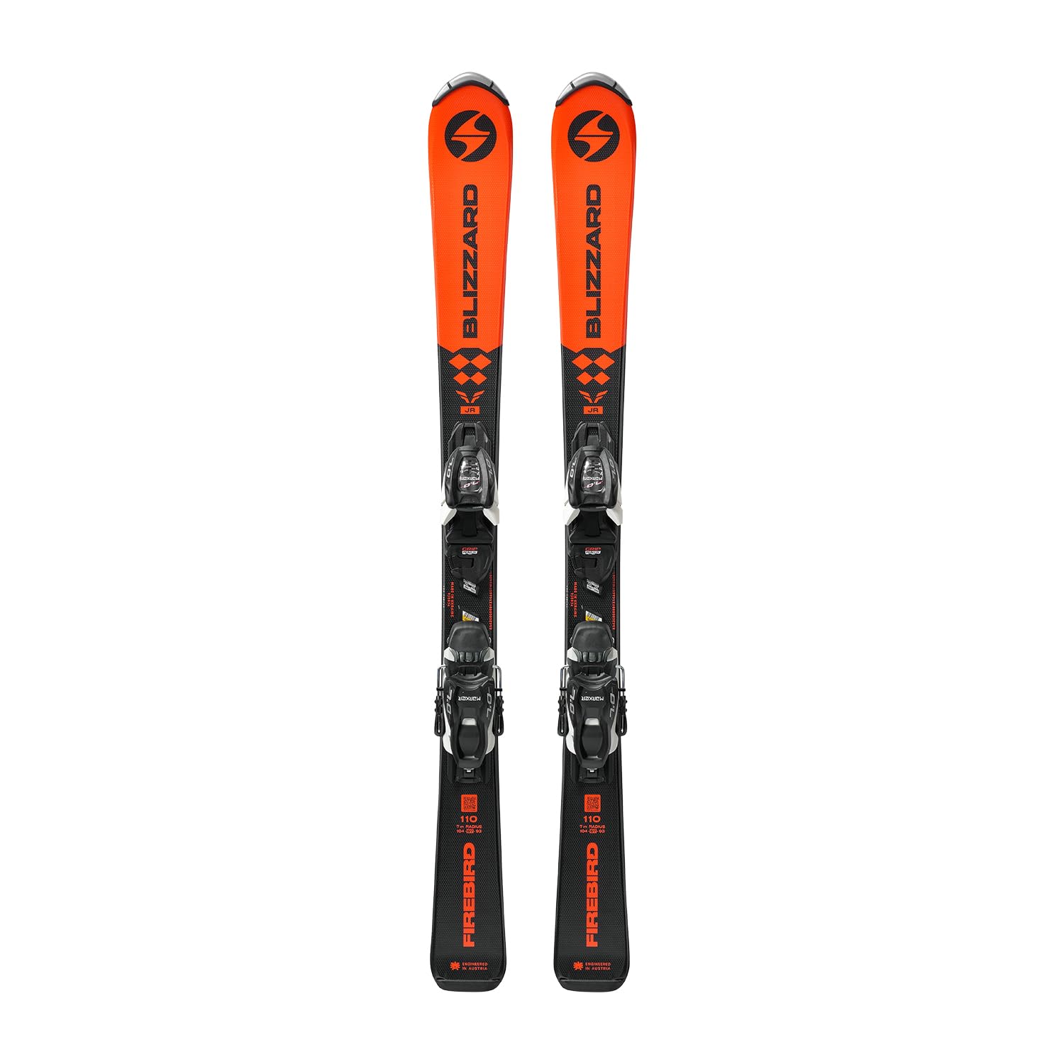 Blizzard - Pack de esquí Firebird Jr + fijaciones Fdt Jr 4.5, color naranja