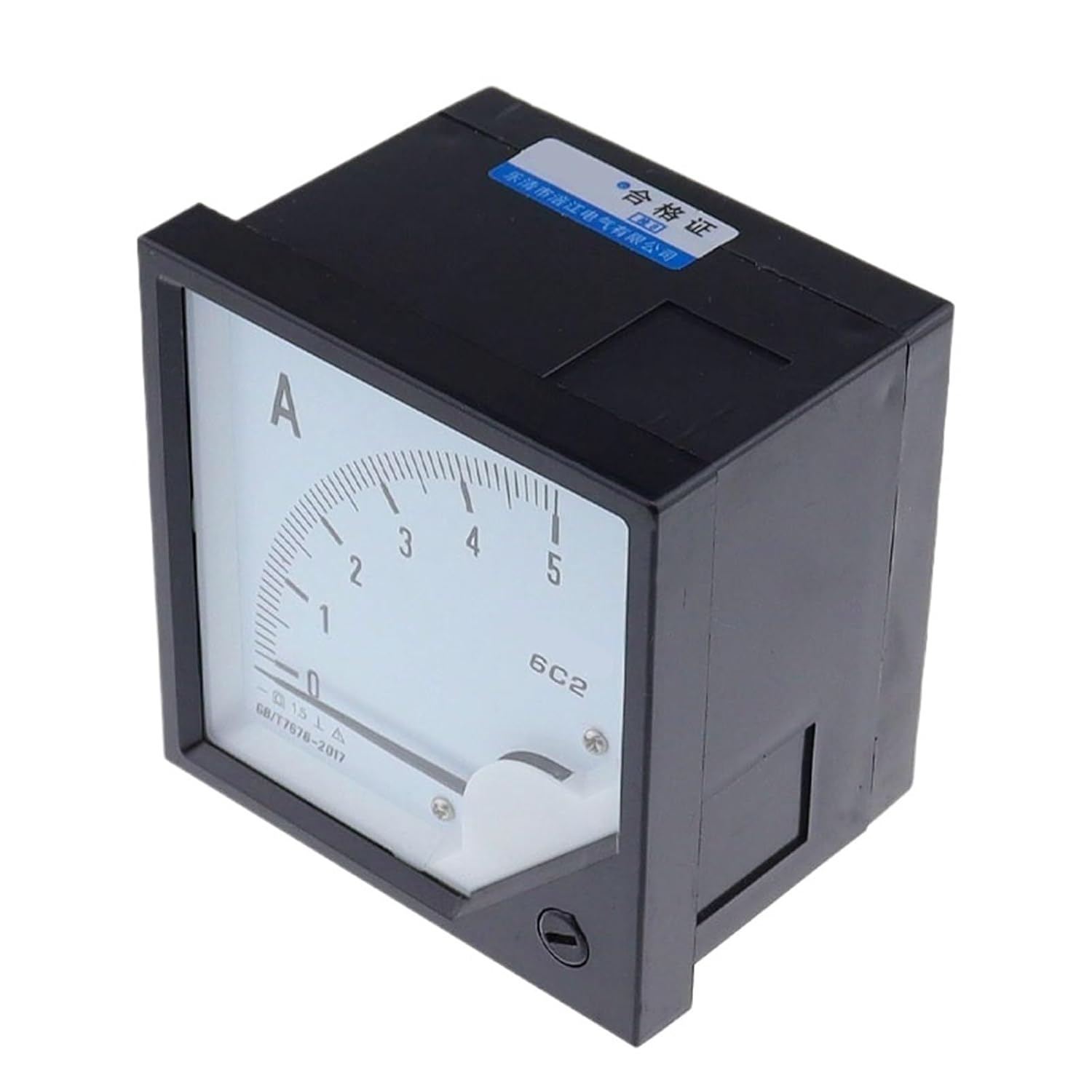 1PC 6C2 5A 10A 30A 50A 100A 300A/75mV Current Analog Ammeter Gauge Pointer Panel Meter 80 * 80mm Amp Meter Use with Shunt(2A Directly on)