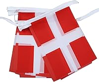 Vista 124 de Guatemala 19.7 ft BUNTING Flag 20 banderas 9'' x 6'' - Banderas de cuerda guatemalteca 5.9 x 8.3 in - AZ FLAG