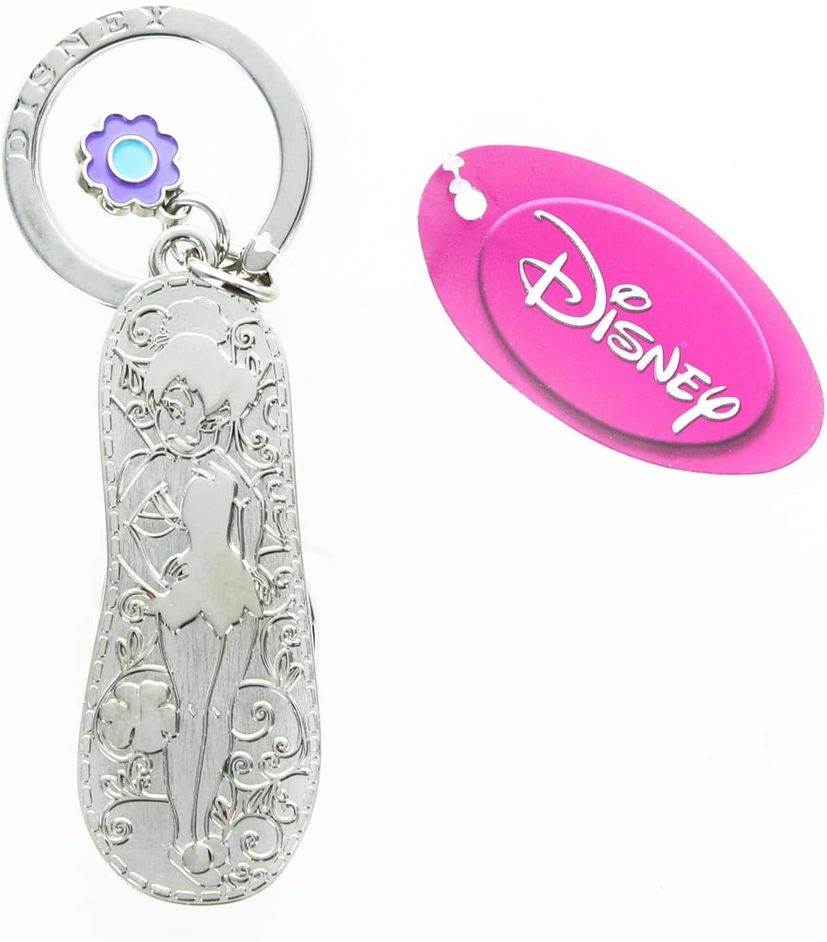 Monogram International Inc. Florida Orange Flip Flop Pewter Key Ring image 2
