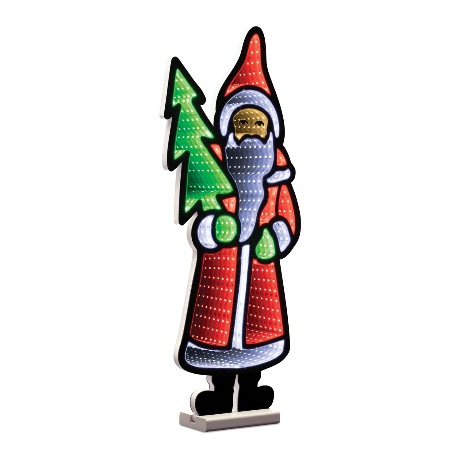 Amazon.com: Melrose International Santa w/Tree Ekkolight 23.5