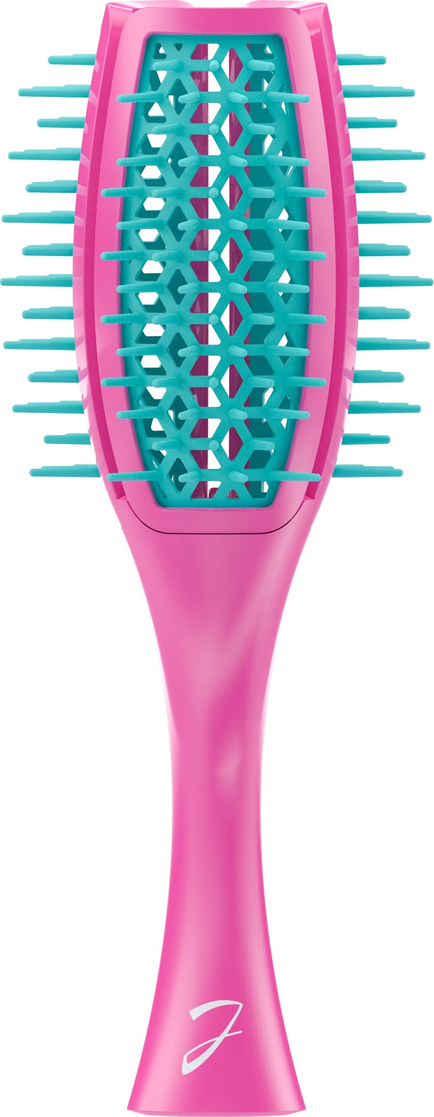 Janeke Tulip brosse fuchsia résout le problème des nœuds rebelles sur les cheveux des enfants