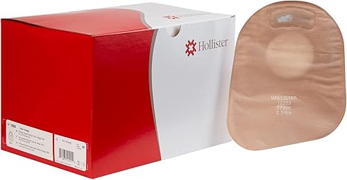 HOLLISTER - Bolsa de ostomía filtrada con sistema de dos piezas de 0.2 in, extremo cerrado de 7.0 in de longitud (#18393, se vende por caja)