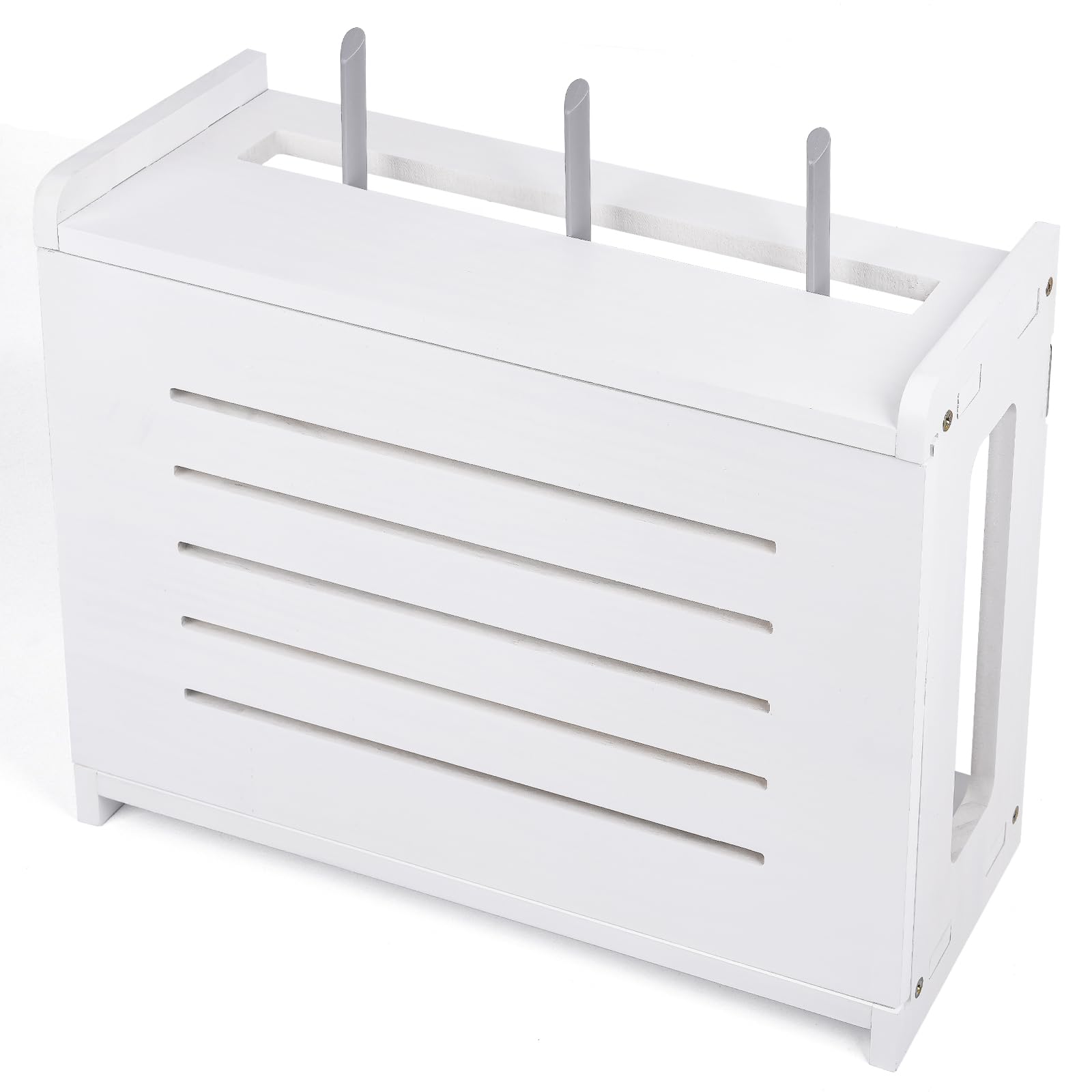 Snapklik.com : Router Shelf Wall Mount WiFi Router Storage Box Modem ...