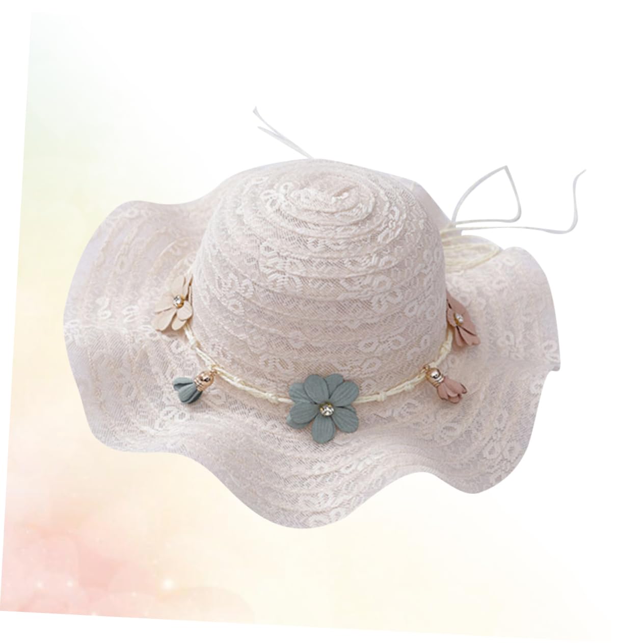 Holibanna 3pezzi Cappello Sole per Cappello Visiera Protezione UV Design per e attività all Colore Latte