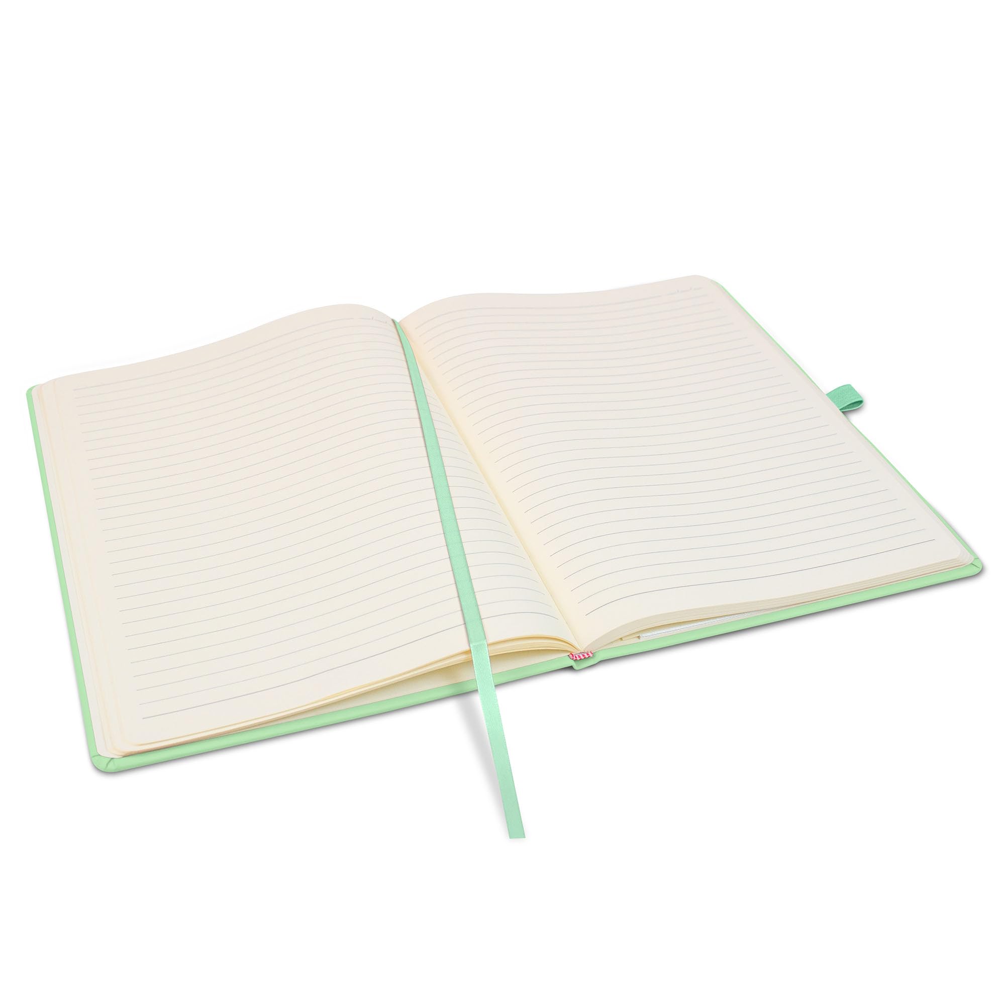 Notes London Eco A4 Notebook with Lined Pages, Pen Loop, Ribbon, Date Marks and Paper Pocket, Pocket Hardback Journal, Note - Image 4