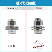 Vista 3 de Wheel Accessories Parts 24 tuercas de orejeta estilo OEM M14x1.5 14x1.5 rosca de 1.60" de largo, color negro, hexagonal de 13/16" 21mm, compatible