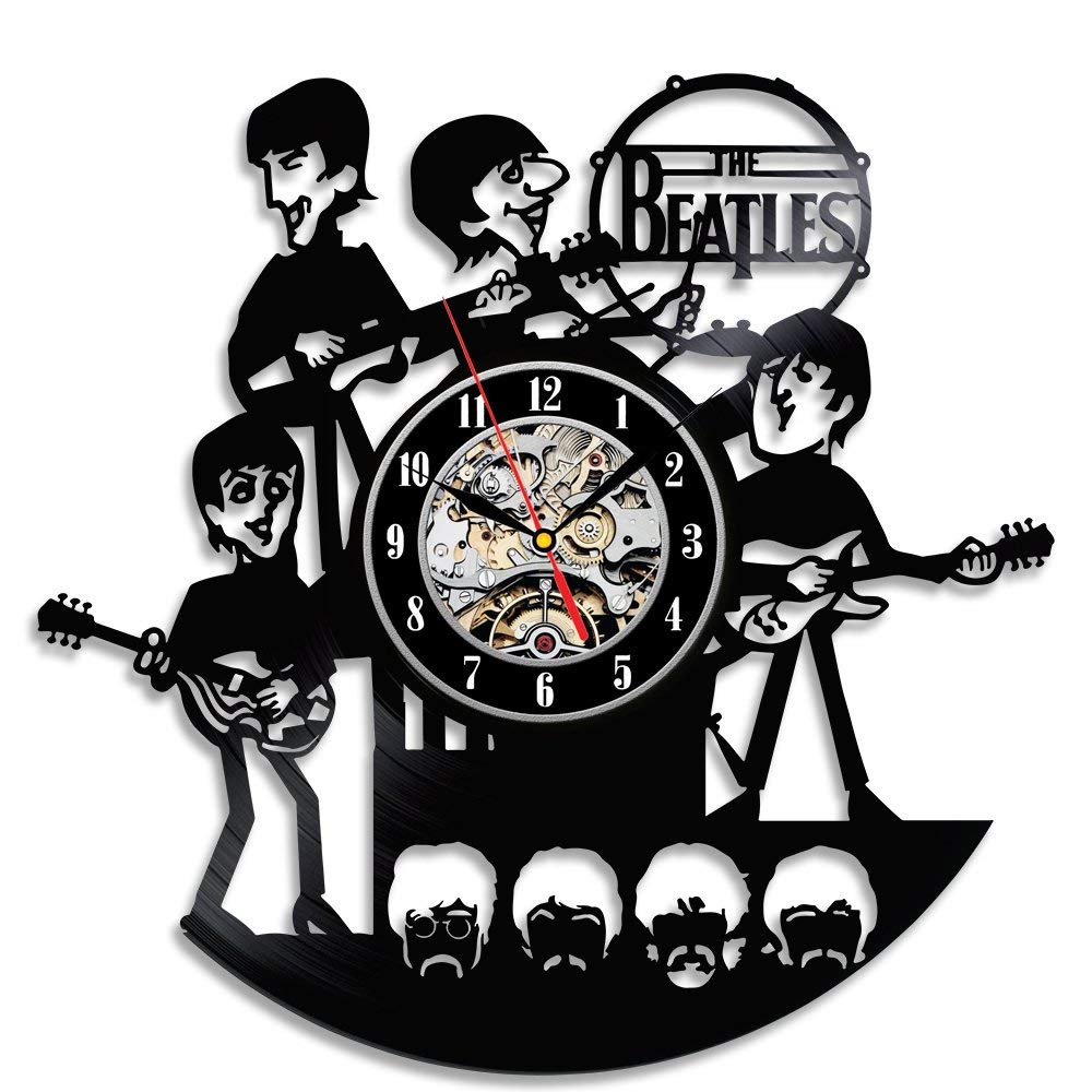 Amazon.co.jp: レコード壁時計かわいい楽しいビートルズ
