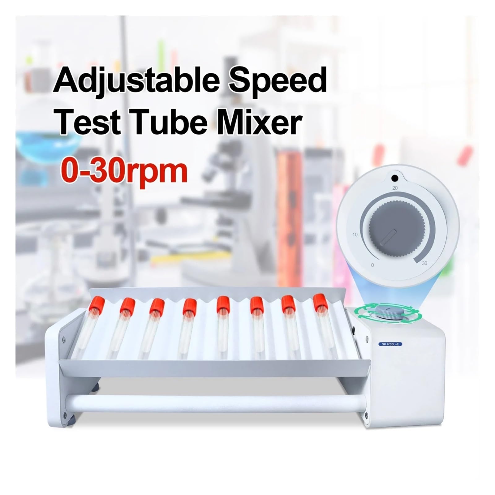 Agitador de laboratorio, Máquina de oscilación tubos ensayo mezcladora compactos basculante rodante sangre laboratorio SK-R30S-E/SK-R30L-E(SK-R30L-E)