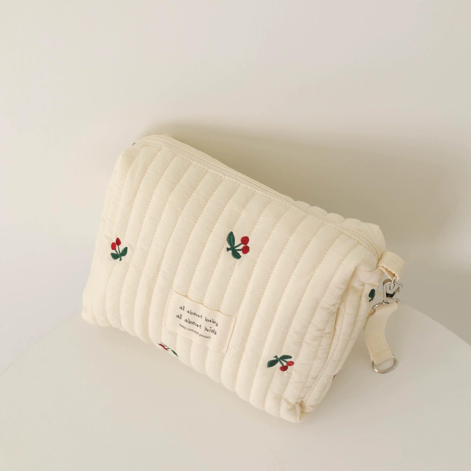 Sac d'accouchement Hôpital Maman Grande, Sac Poussette Ensemble de 2 Pièces, Bébé Changement, Épaule en Coton avec Broderie, Impression Mignon Portable Universel