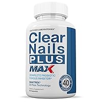 Vista 4 de Justified Laboratories Clear Nails Plus Max Pills 40 mil millones de UFC Probiótico Apoya uñas fuertes y saludables para el cabello y la piel, 120