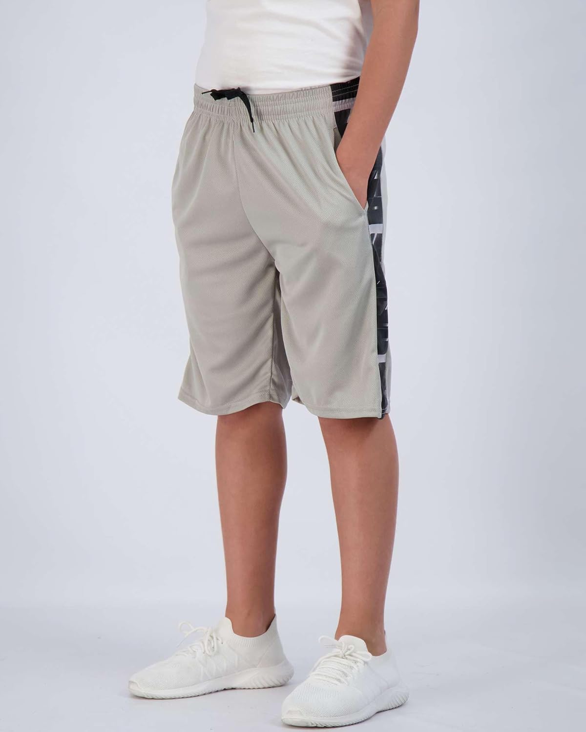 Real Essentials 5 Pack: Boys' Mesh Basketball Athletic Shorts with Pockets – Teen Kids Youth Quick Dry Soccer Running Gym - Image 4