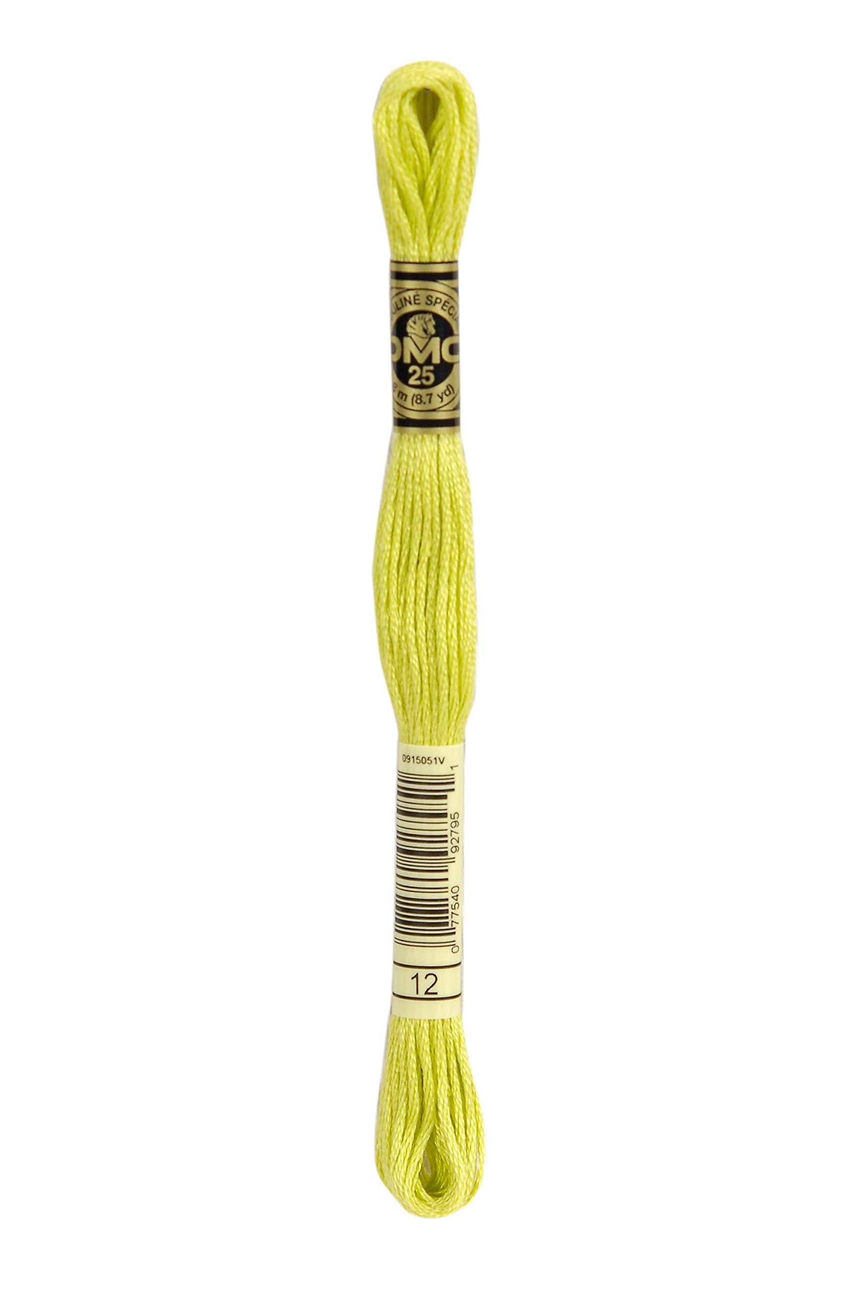 Dmc Yellow Mouline Special 25 Cotton Thread 8M (012)