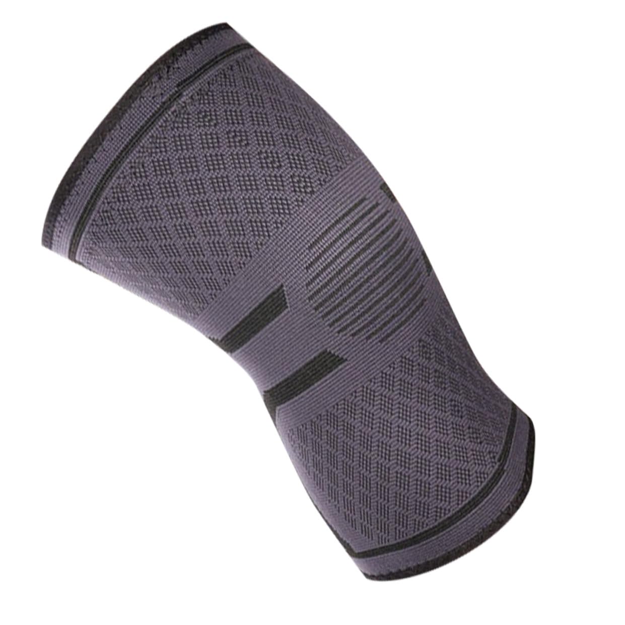 Silicone Sports Knee Pads Compression Knee Sleeves for Brace for Pain Relief Elastic for Running Cycling Basketball Grey Xxl
