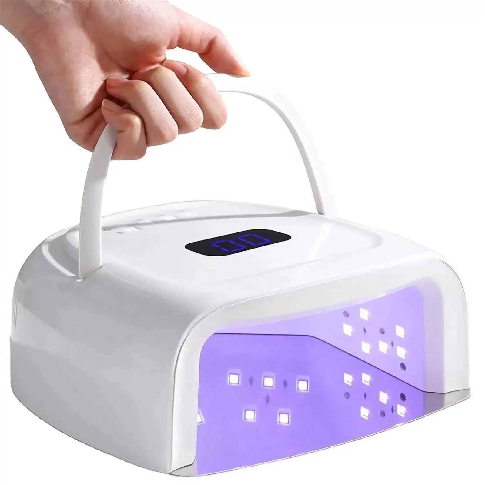 lámparas led Lámpara De Uñas Recargable, Secador Inalámbrico Esmalte En L, Lámpara Manicura Y Pedicura, Inalámbrica UV LED For para Casa, Salón, Viajes, Talleres