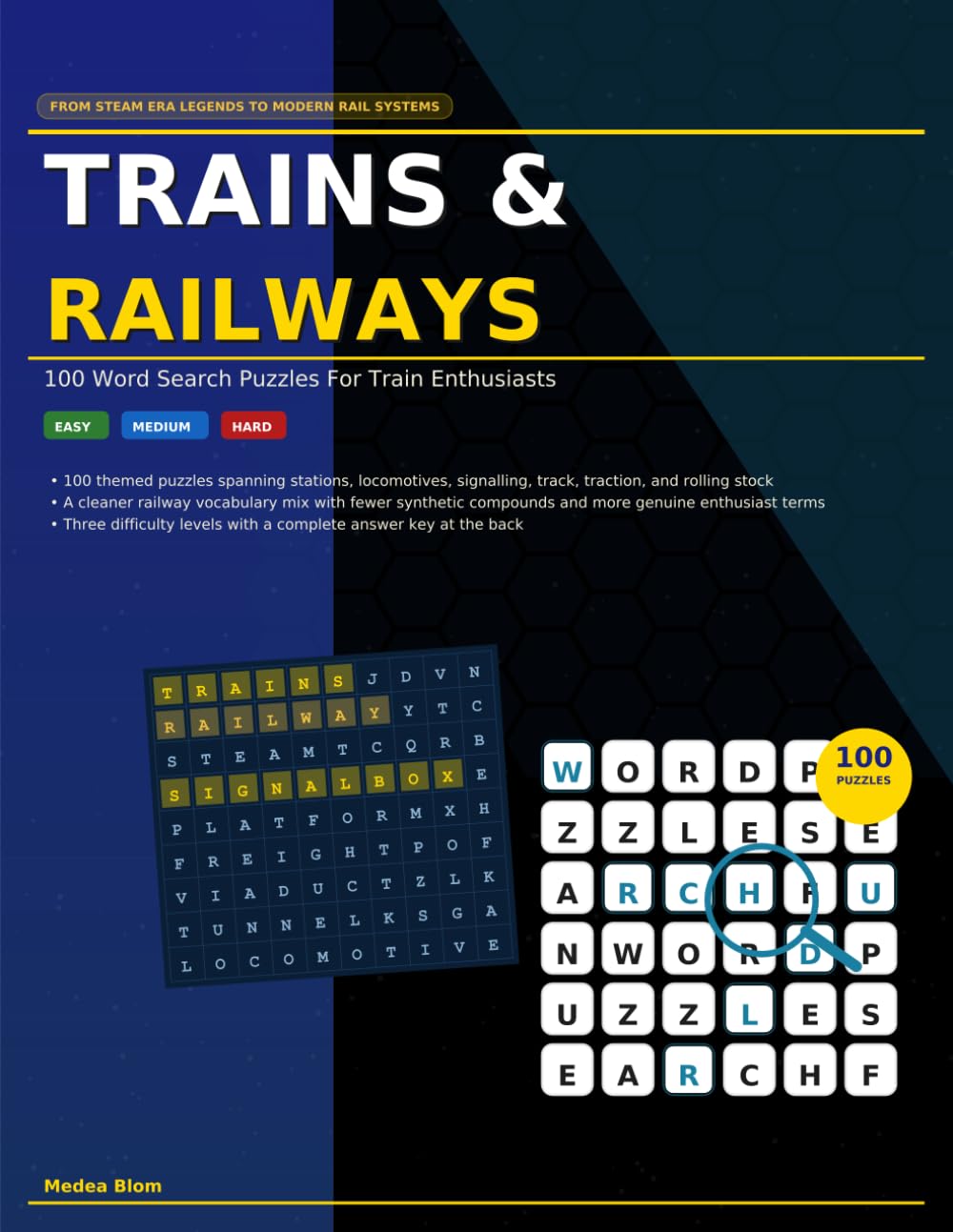 Trains Railways: 100 Word Search Puzzles