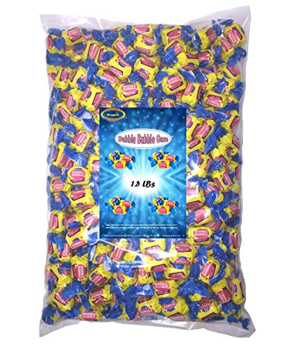 Dubble Bubble Gum 1.5 Lbs Original Flavor Individually Wrapped