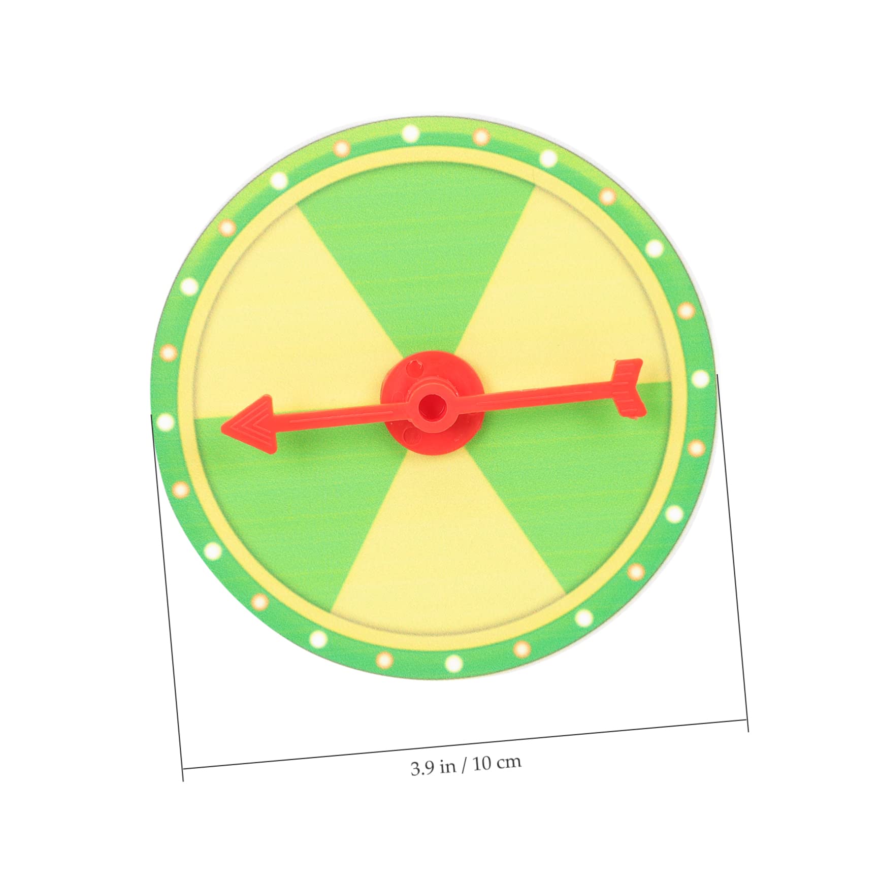 GAROZATION Fortune Game Wheel 10cm Diy Prize Wheel Rotating Roulette for Parties Easy to Carry and Store